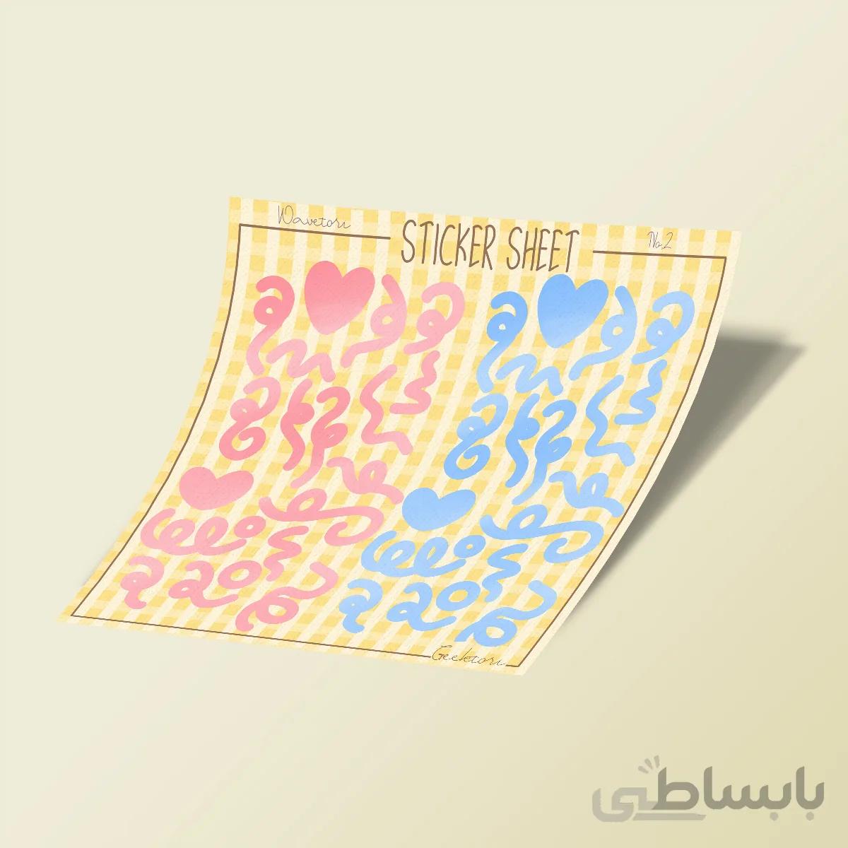 استیکر بولت ژورنال Wavetori NO.2