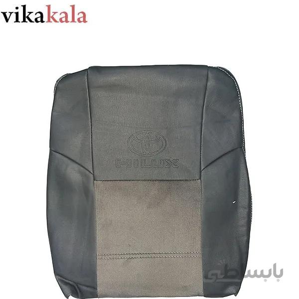 روکش صندلی هایلوکس 2014 چرم و مخمل طوسی ا hilux-2014