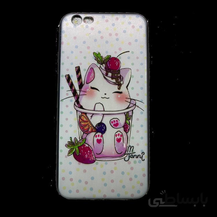 قاب طرح دار ایفون 6 طرح گربه/APPLE 6