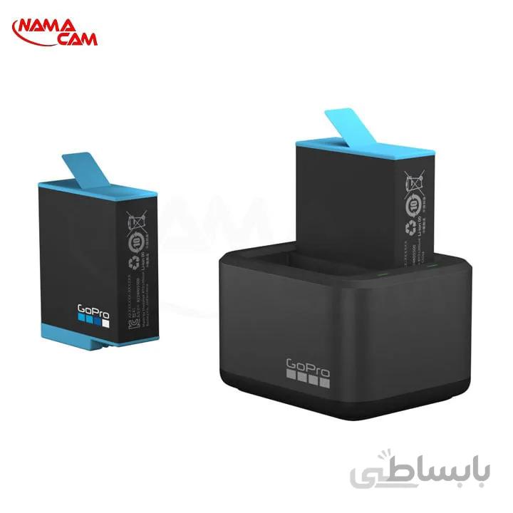 باتری و شارژر اصلی گوپرو هیرو 10 ا GoPro Dual Battery Charger + Battery for HERO10 Black