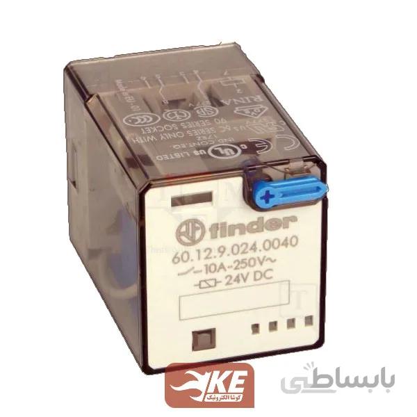 رله 24VDC دو کنتاکت 10 آمپر فیندر 601290240040