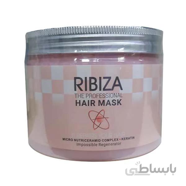 ماسک مو ریبیزا Ribiza داخل حمام 500 گرمی