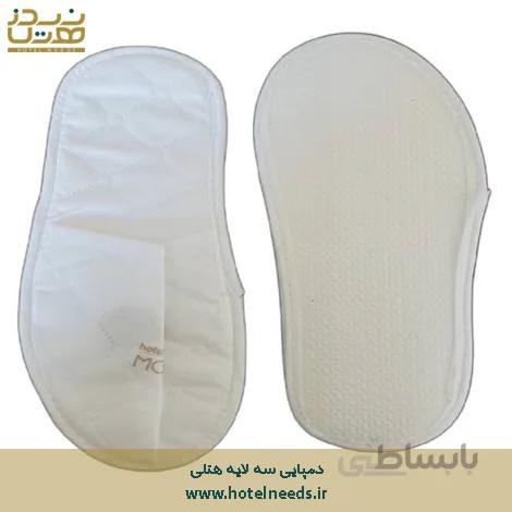 دمپایی سه لایه آجدار هتلی