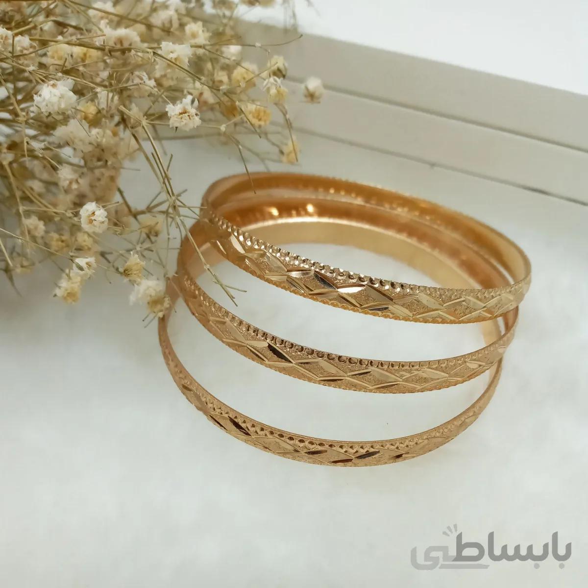 النگو طرح طلا مدل لوزی