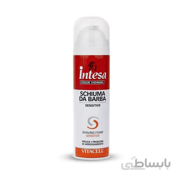 فوم اصلاح پوست حساس اینتسا Sensitive