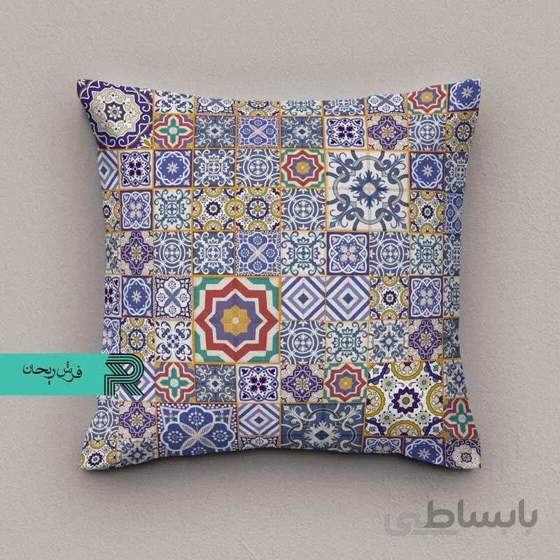 کوسن مخمل طرح اسلیمی کد3