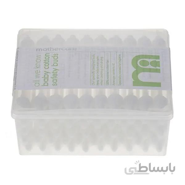 گوش پاک کن مادرکر مدل محافظ دار - بسته 60 عددی ا Mothercare Cotton Swab 60pcs