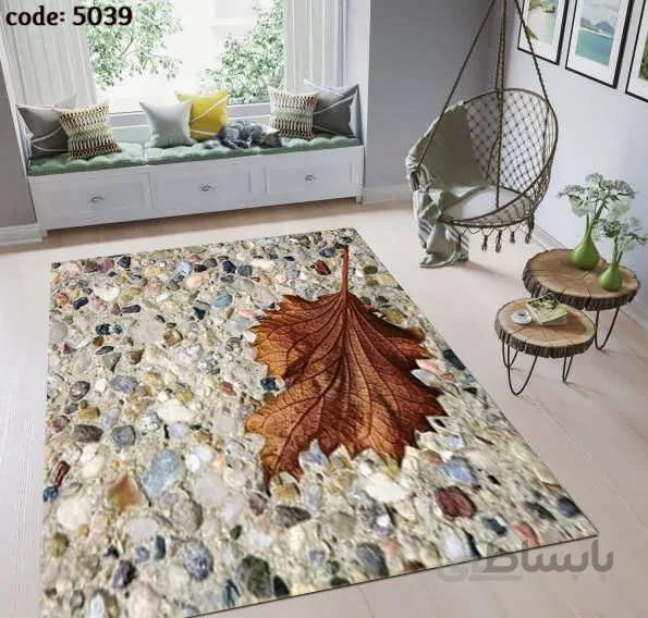 فرشینه طرح سنگ ساحلی 5039