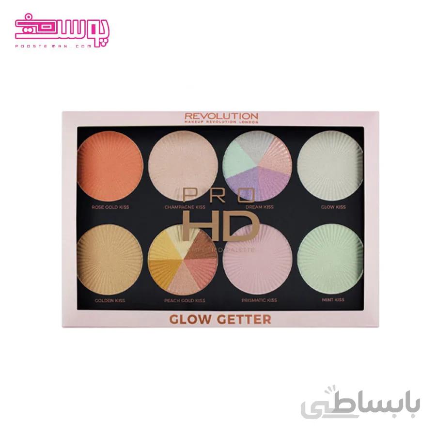 پالت هایلایتر رولوشن مدل glow getter
