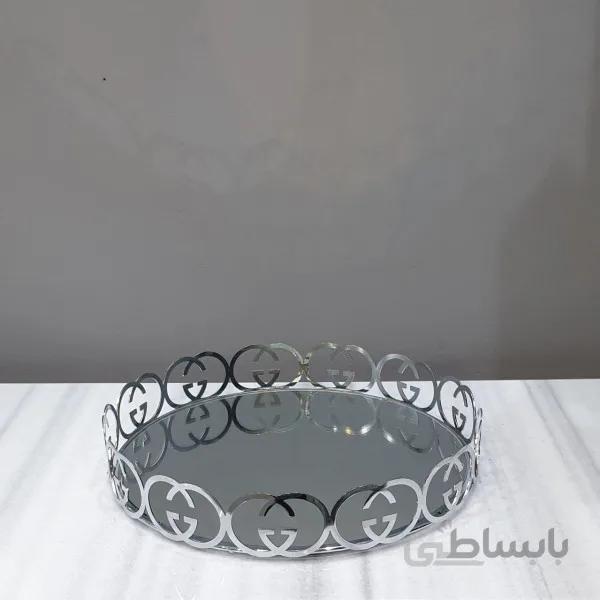 سینی کف آینه ایی طرح گوچی