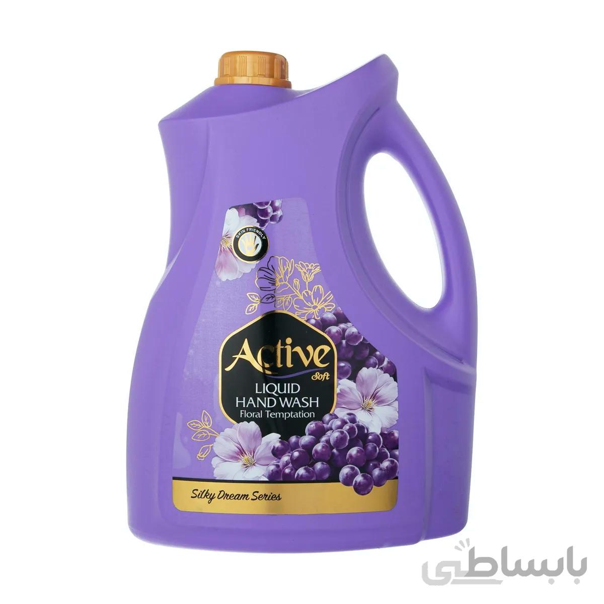 مایع دستشویی اکتیو مدل Floral Templation وزن 3750 گرم(حداقل سفارش ۴ عدد)