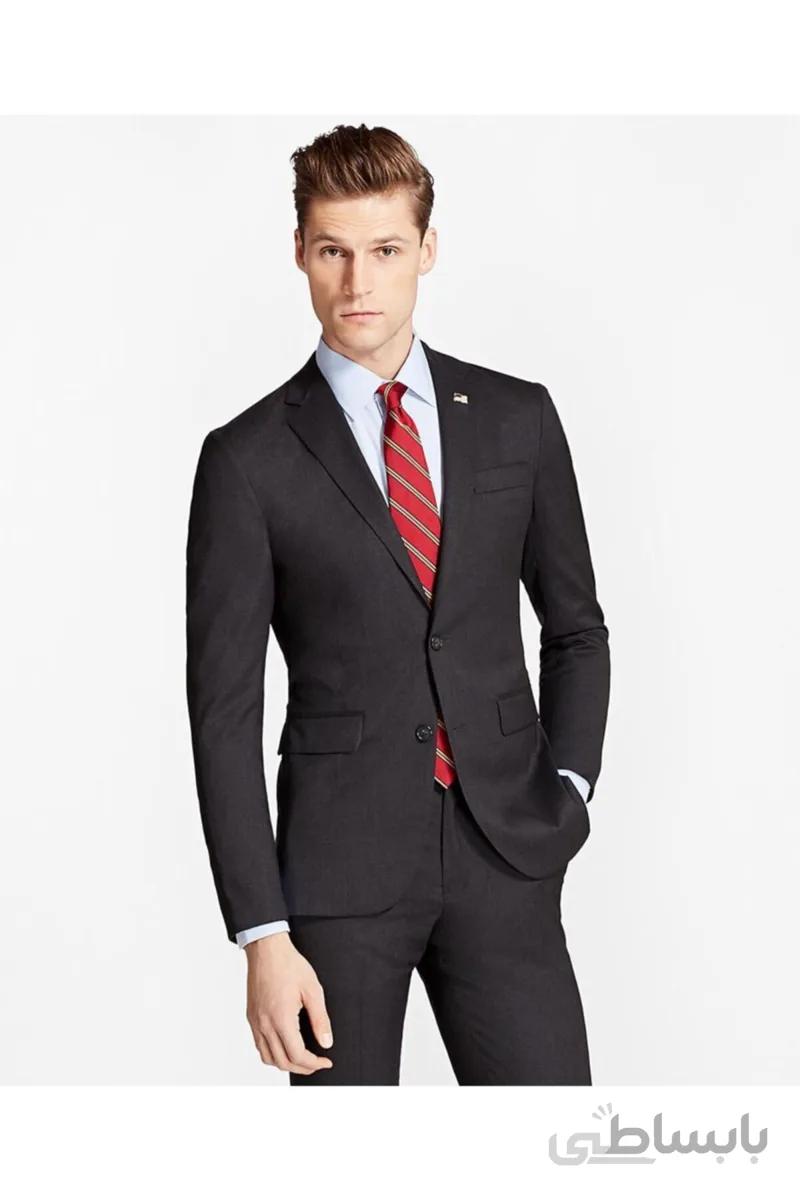 فروش کت شلوار مردانه اصل و جدید برند BROOKS BROTHERS رنگ نقره ای کد ty79523908