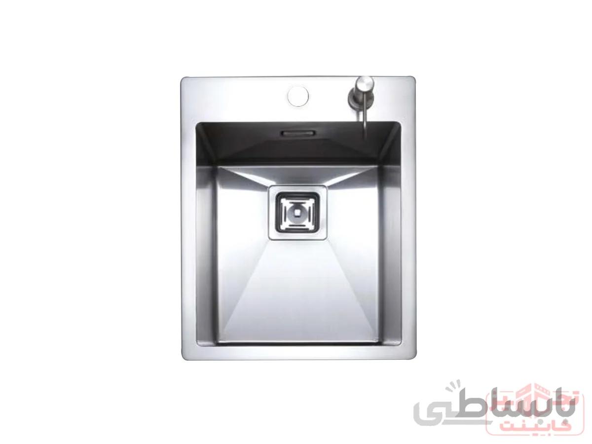 سینک ظرفشویی توکار استیل مس مدل F40 تک لگن