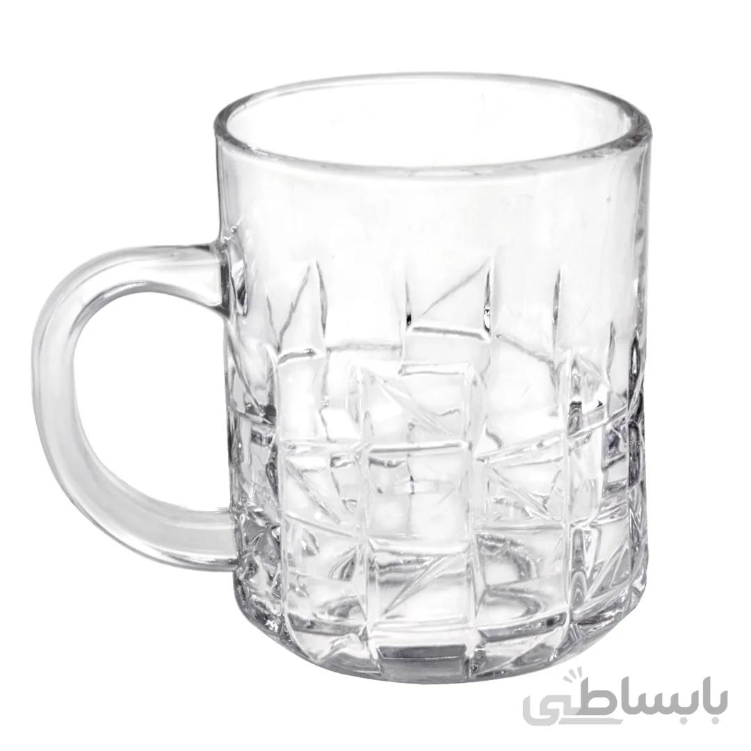 لیوان بلوری دسته دار کد 7501