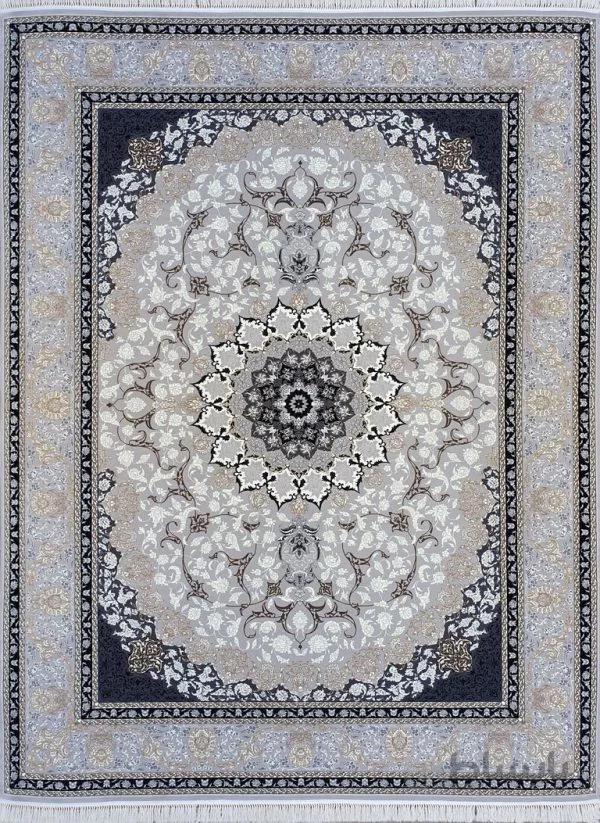 فرش طرح مایسا نقره ای