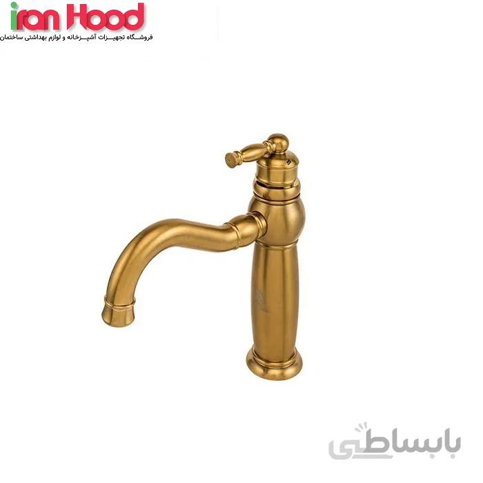 شیر روشویی آنتیک طلامات قهرمان ا ghahreman gold mate Antik basin tap کد 313870