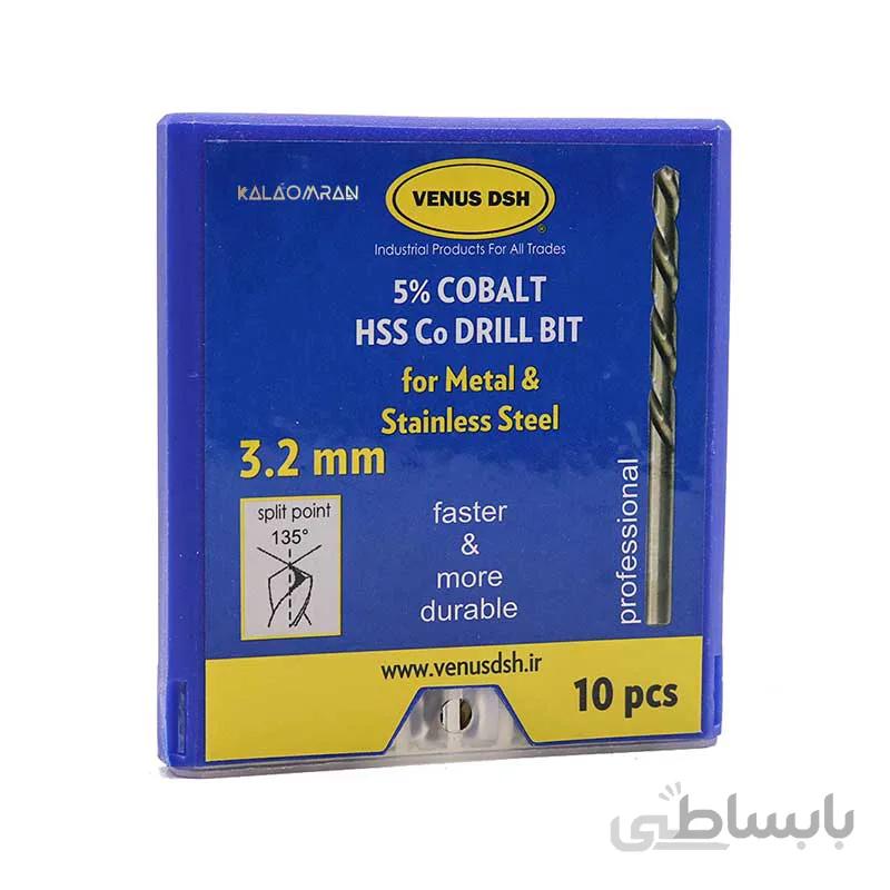 ست 10 عددی مته آهن سایز 3.2 میلی متر VENUS DSH