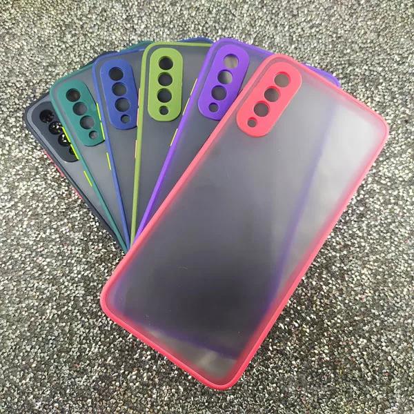 قاب دودی سامسونگ Galaxy A70s / A70 نیمه شفاف دور رنگی کد SA370C