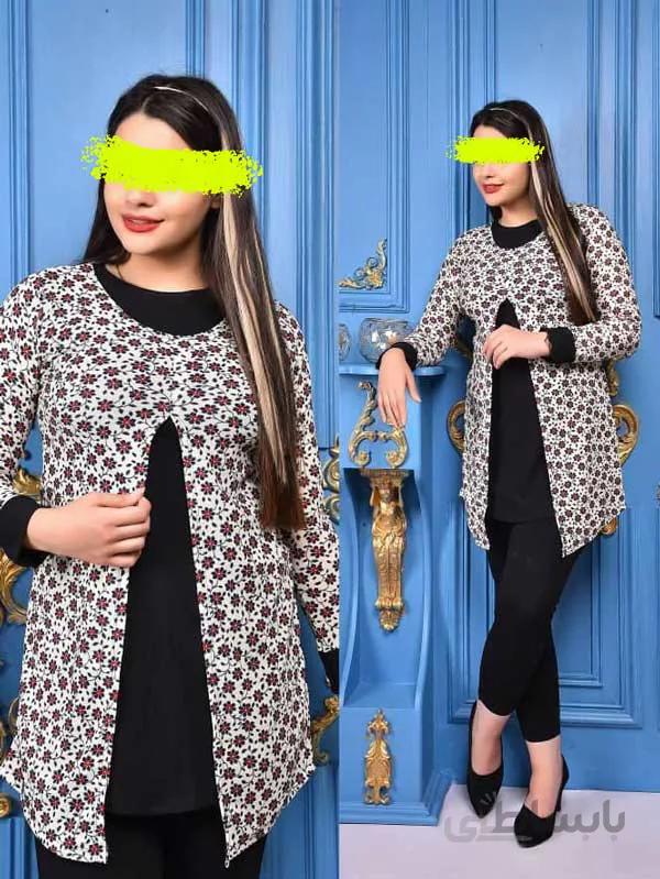 تونیک گلدار کرپ کش کد ۵۵۰