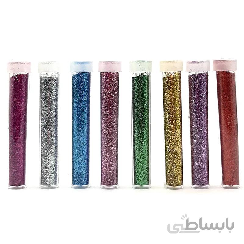 پودر اکلیل رنگی بسته 8 رنگ