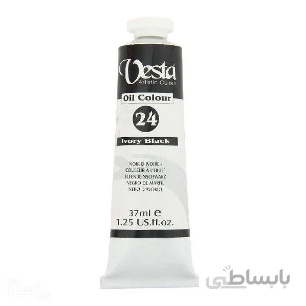 رنگ روغن وستا مدل Ivory Black 24 حجم 37 میلی لیتر ( علم گستر )