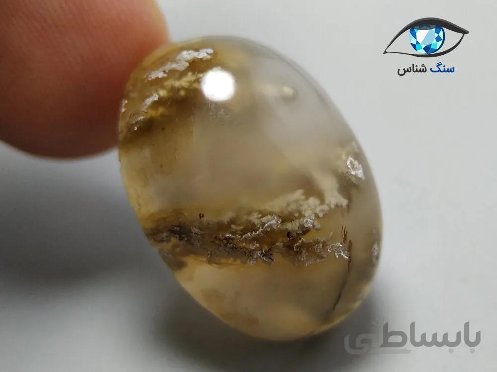 سنگ عقیق شجر بهاری بیضی 5.2 گرم