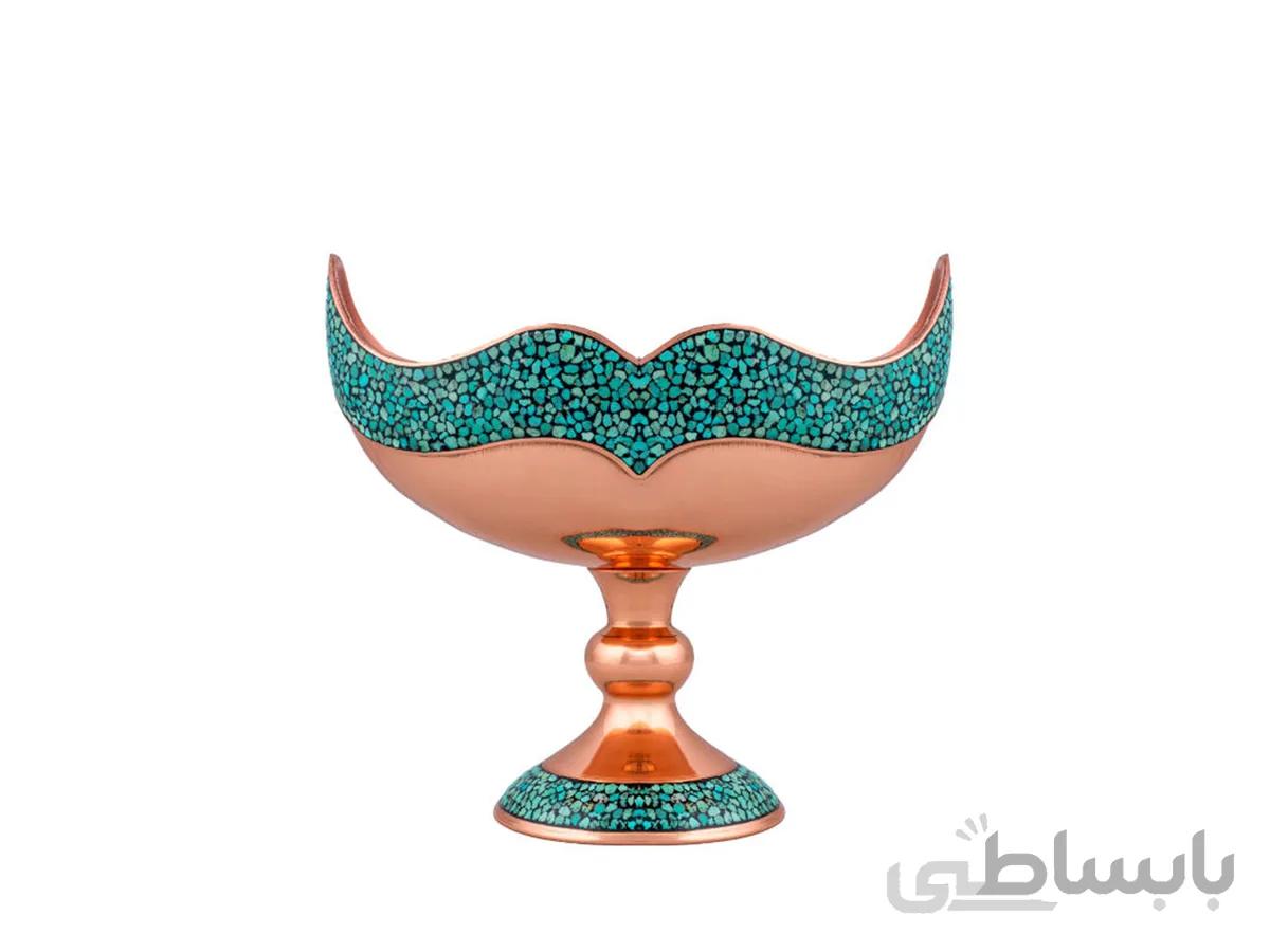 کشکول فیروزه کوبی کوچک 17 سانتی