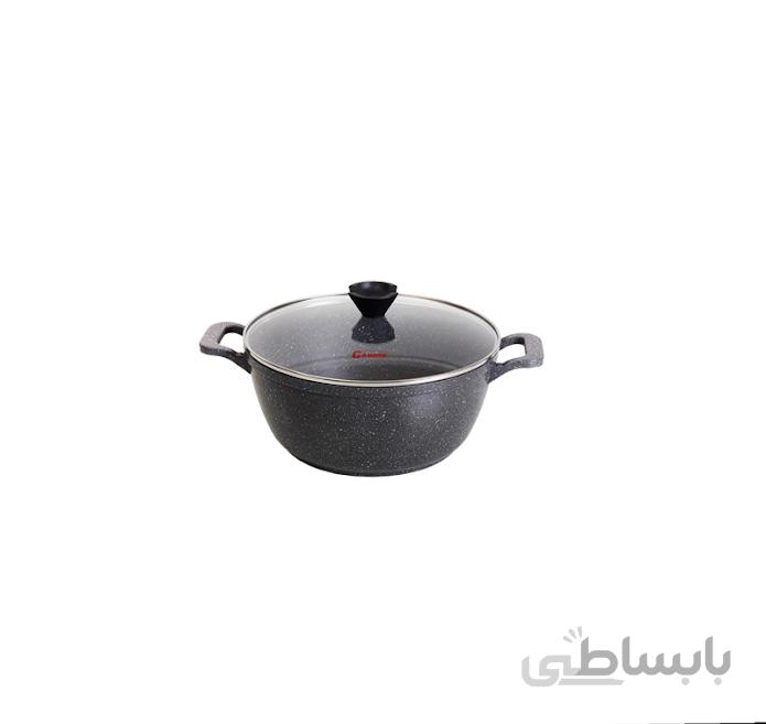 قابلمه تک سایز 16 مدل پروانه دو رو خاکستری
