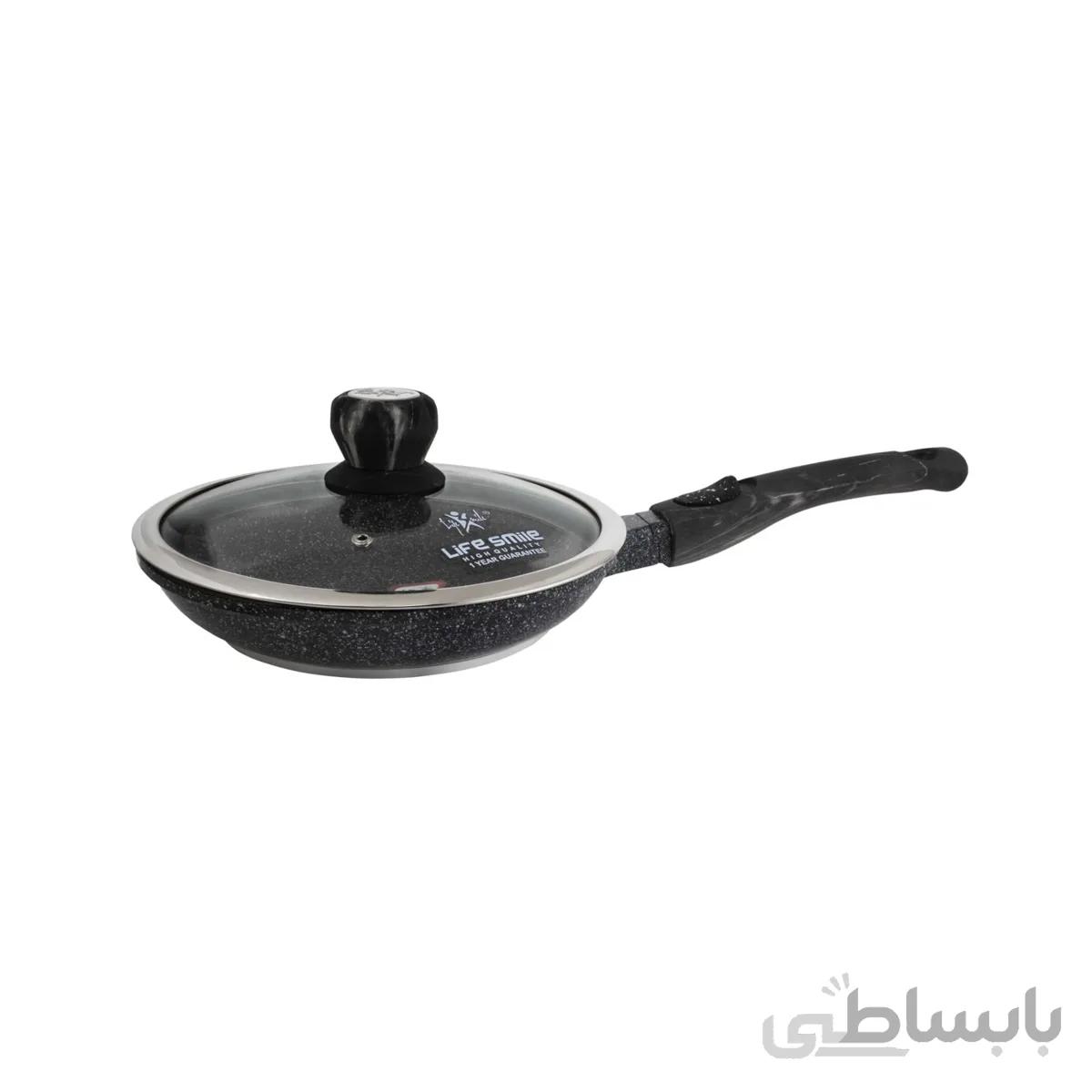 تابه تک دسته لایف اسمایل مدل FLCM2F سایز 28 ا Life Smile FLCM2F 28 Fry pan