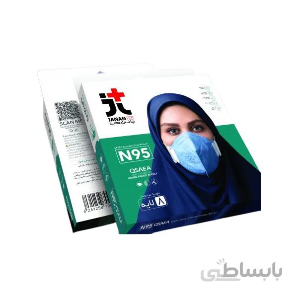 ماسک N95 بدون دریچه بازدمی ٨ لایه جانان