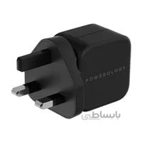 شارژر دیواری تکنولوژی گان پاورولوجی Powerology مدل P20WGNBK توان 20 وات ا Powerology Wall Charger GAN Tech 20W Model P20WGNBK