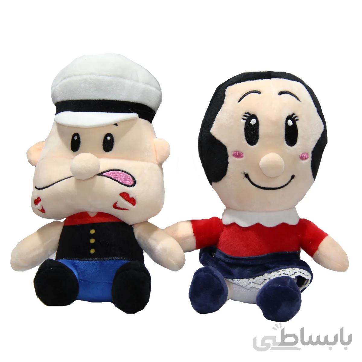 عروسک شخصیت ملوان زبل (poppey and elio)زوج ارتفاع 25 سانتی متر