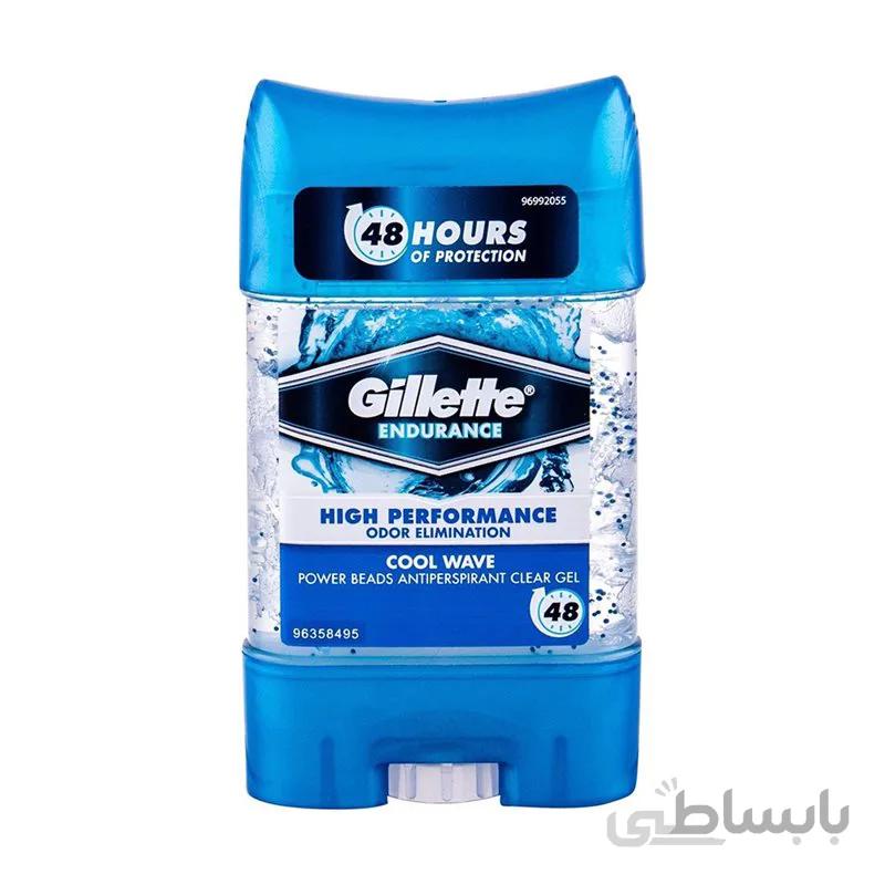 دئودورانت ضد تعریق مردانه ژیلت مدل Cool Wave وزن 75 میلی گرم ا Gillette - High Performance Cool Wave Anti-Perspirant 48H For Men 75ml