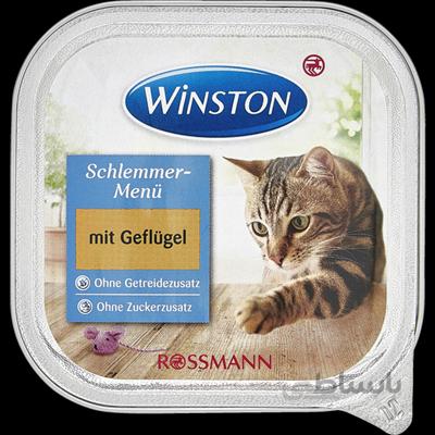 ووم Winston مخصوص گربه بالغ تهيه شده از گوشت طيور - 100 گرم