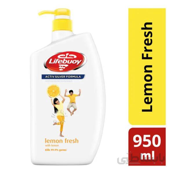 شامپو بدن لایف بوی ۱ لیتر همراه با رایحه لیمو – Lifebuoy BodyWash Lemon fresh