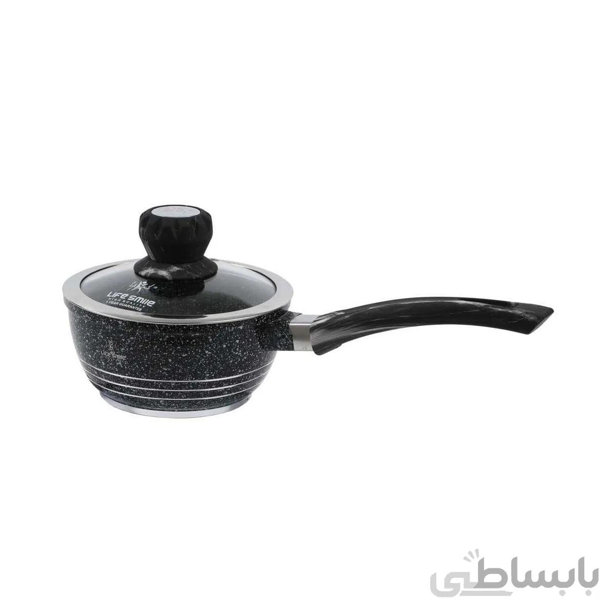 شیرجوش گرانیتی لایف اسمایل مدل FLCM سایز 16 ا Life Smile FLCMMSAU-16 Sauce Pan