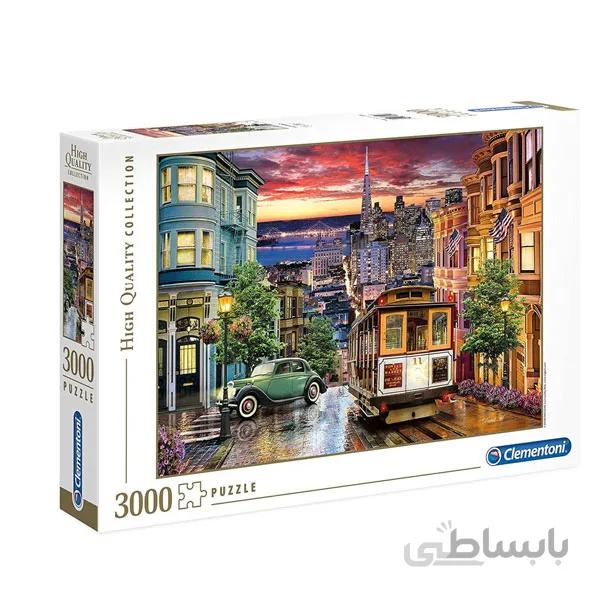 پازل 3000 تکه کلمنتونی مدل san francisco کد 33547