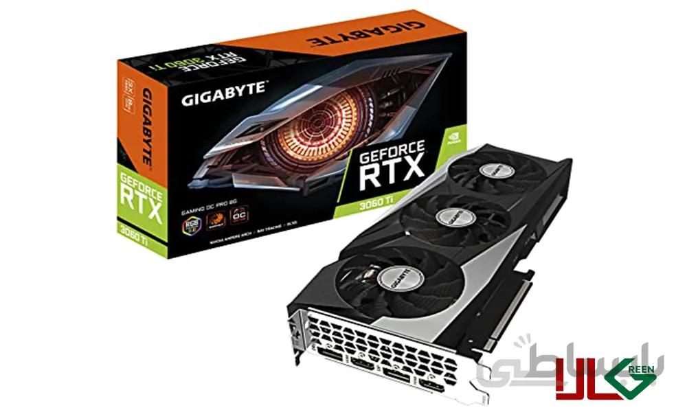 VGA GIGABYTE GAMING OC RTX3060TI 8GB GDDR6 LHR کارت گرافیک گیگابایت گیمینگ او سی۳۰۶۰تی ای ۸گیگابایت ا VGA GIGABYTE GAMING OC RTX3060TI 8GB GDDR6 LHR
