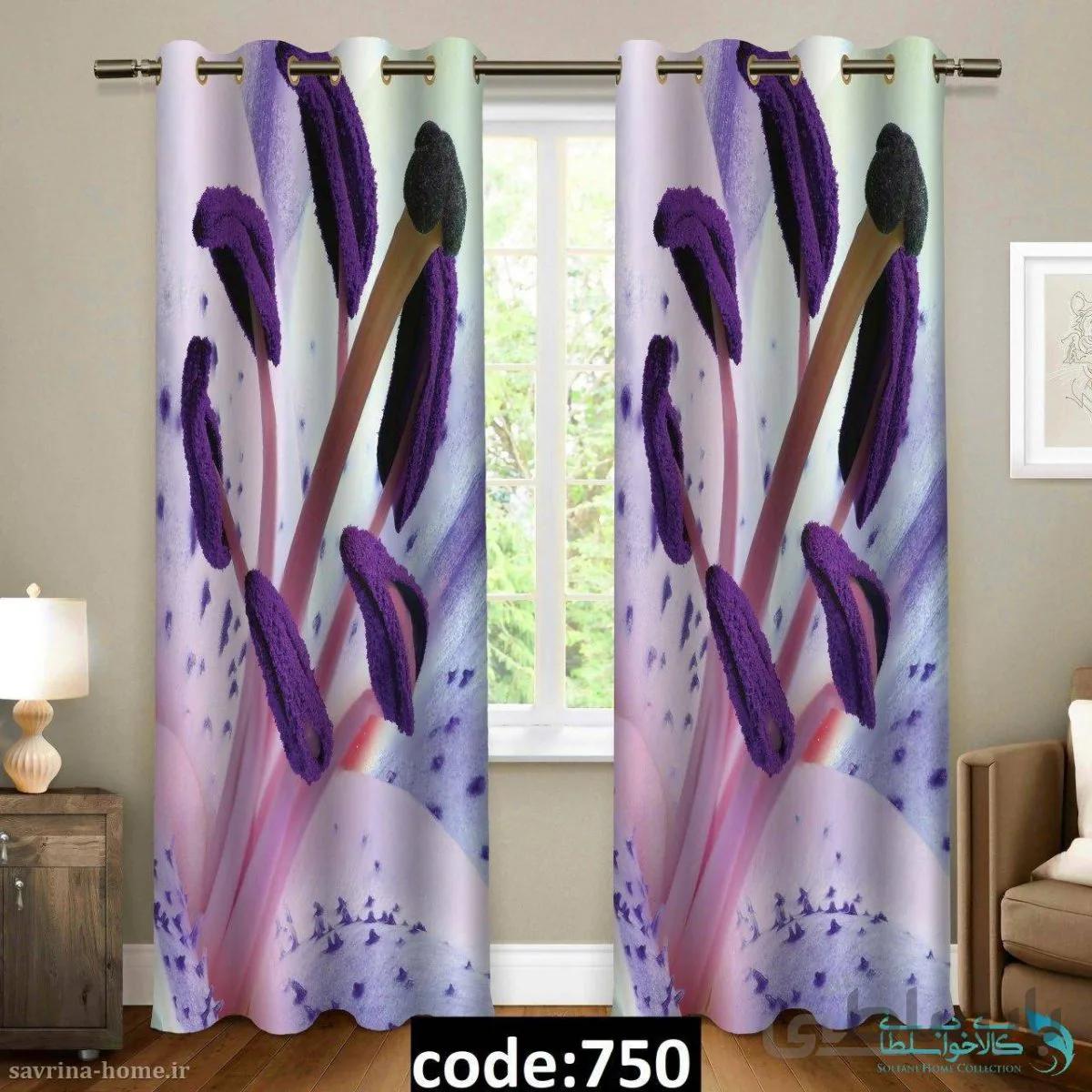 پرده پانچی سری گل مدل Sh-750