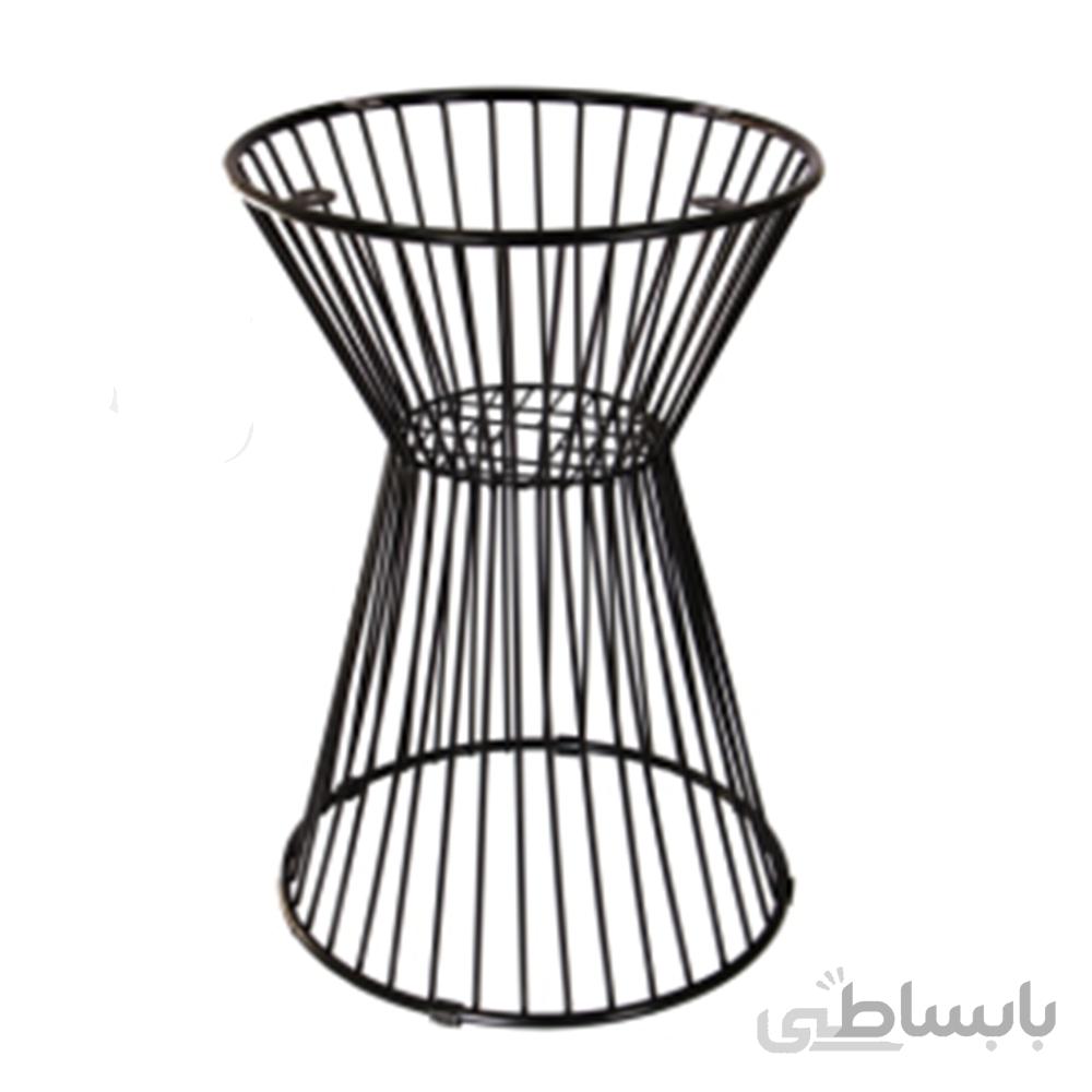 پایه میز برتویا استیل بار مدل BTA-8062 سیلور نگین