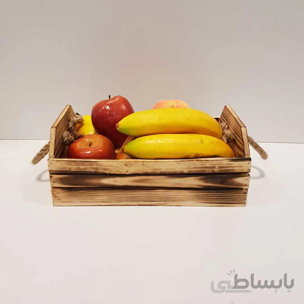 جعبه چوبی بزرگ رنگ سوخته