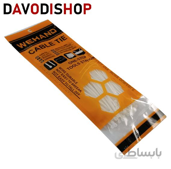 بست کمربندی پلاستیکی با طول ۱۰سانتیمتر و ضخامت ۲.۵ وی هند (wehand)