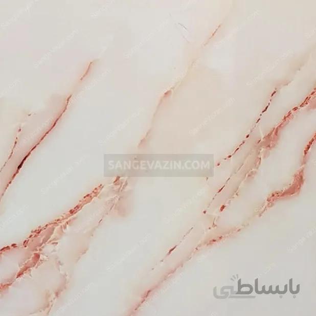 دیوارپوش ماربل شیت مرمر رگه قرمز