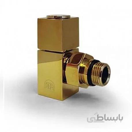 شیر و زانو دکوراتیو طلایی براق فلت