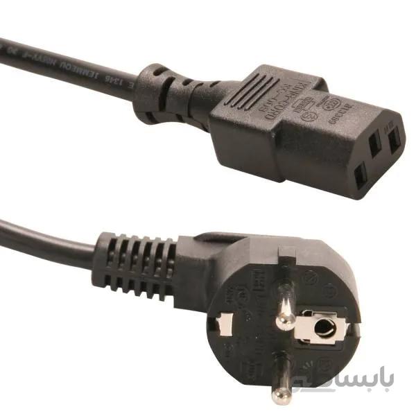 کابل برق سه پین منبع تغذیه کامپیوتر enet طول 1.5 متر