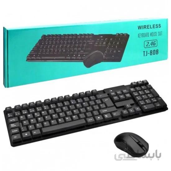 کیبرد و موس بی سیم مدل TJ808