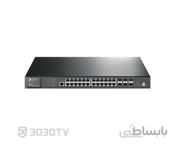 سوییچ شبکه گیگابایتی ۲۴ پورت تی پی لینک مدل T3700G-28TQ