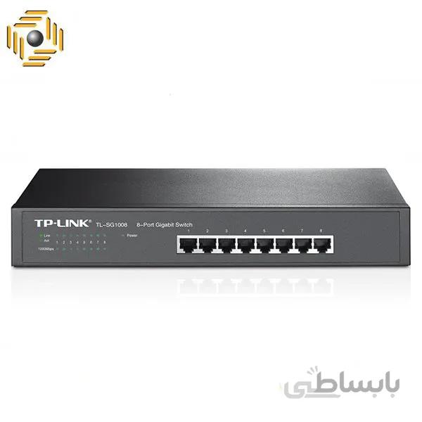 سوییچ هشت پورت هوشمند تیپی لینک مدل TL-SG1008MP ا TP-LINK 8-Port Gigabit Desktop/Rackmount Switch With 8-Port - TL-SG1008MP