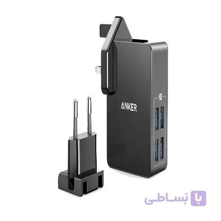 شارژر دیواری 4 پورت انکر مدل PowerPort 4 Lite A2042