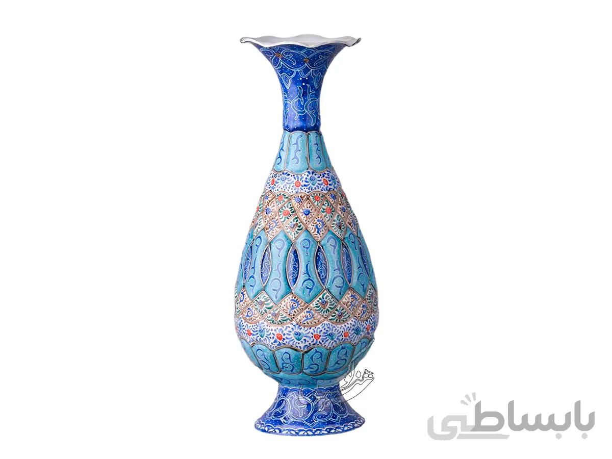 گلدان میناکاری شده 20 سانتی لوکس